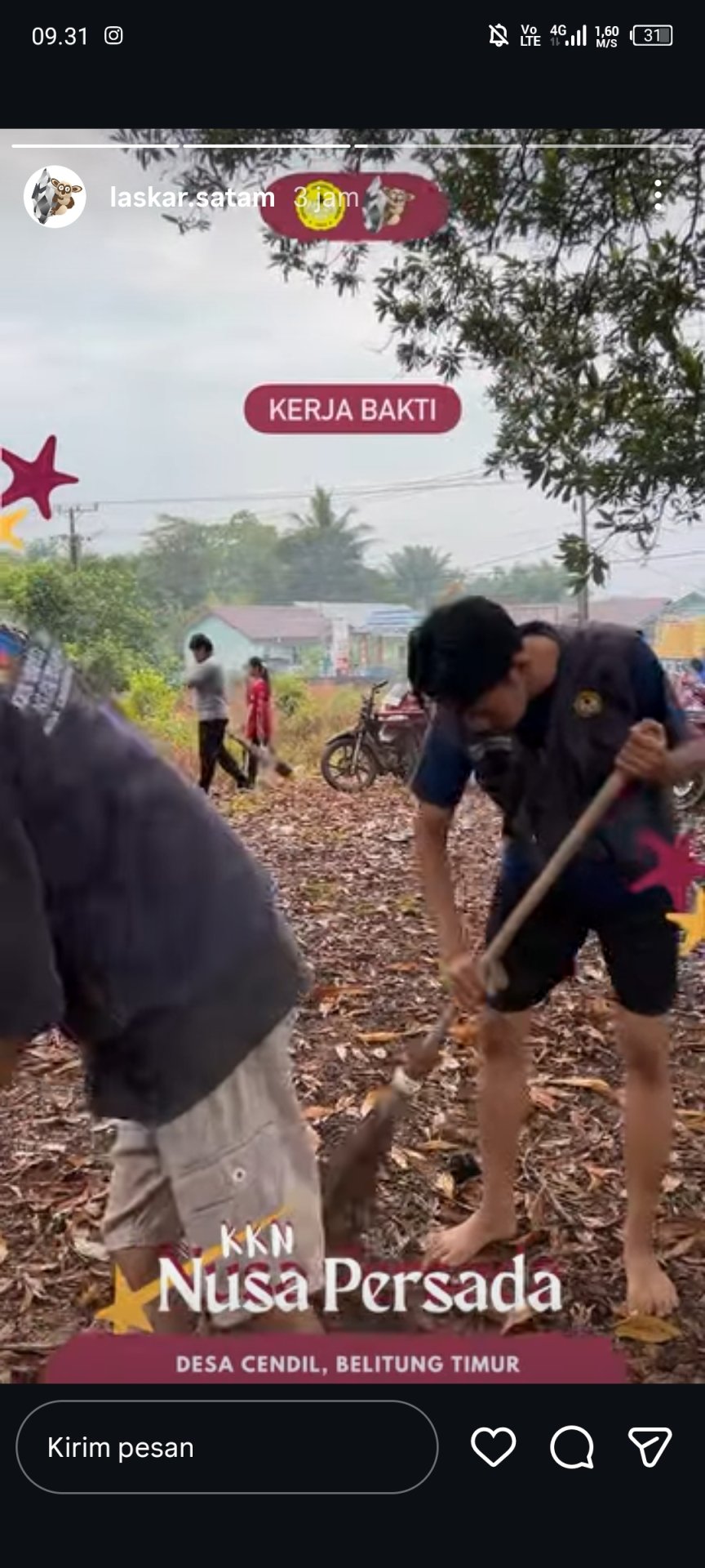 Kerja bakti bersama warga