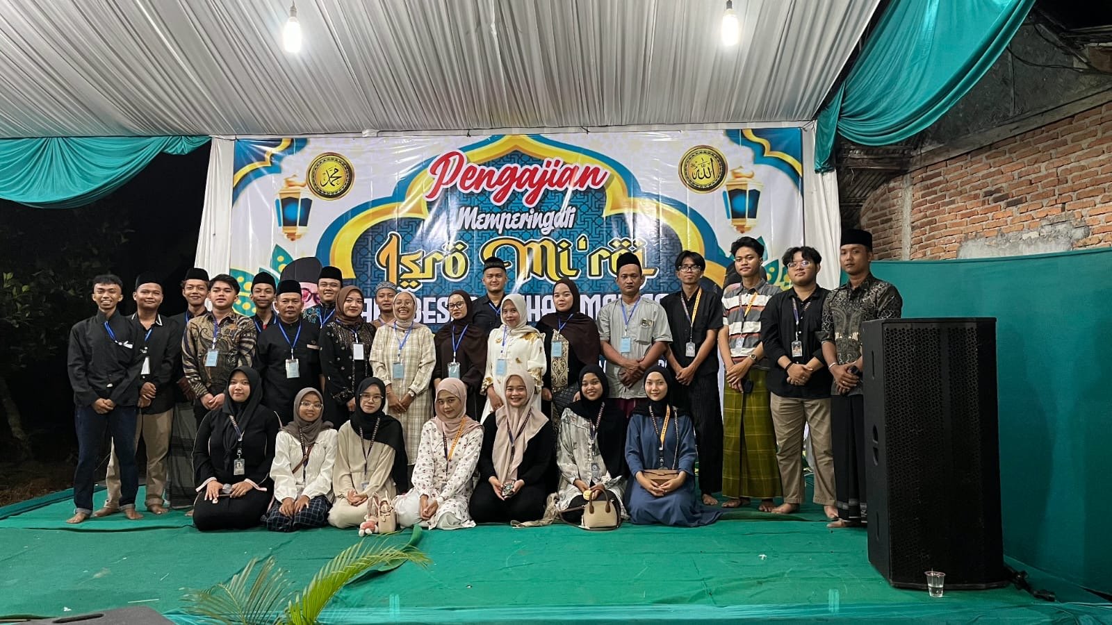 Mengikuti Acara Peringatan Isra Mi'roj Dusun Sawahbera