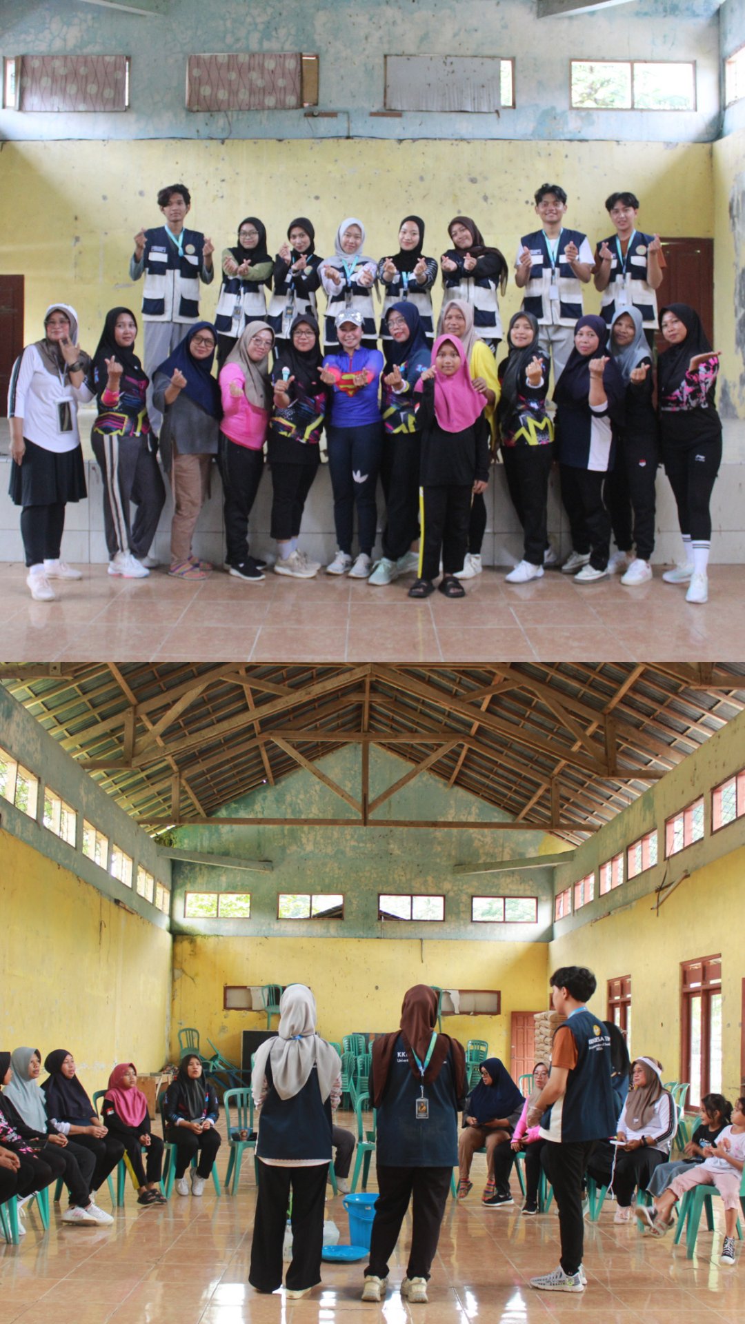 Pelaksanaan Senam Bersama dan Sosialisasi Pembuatan Pupuk Kompos di Desa Tirip