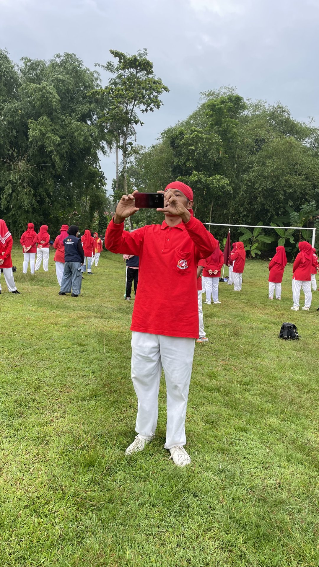 Senam Gabungan di Desa Somakaton