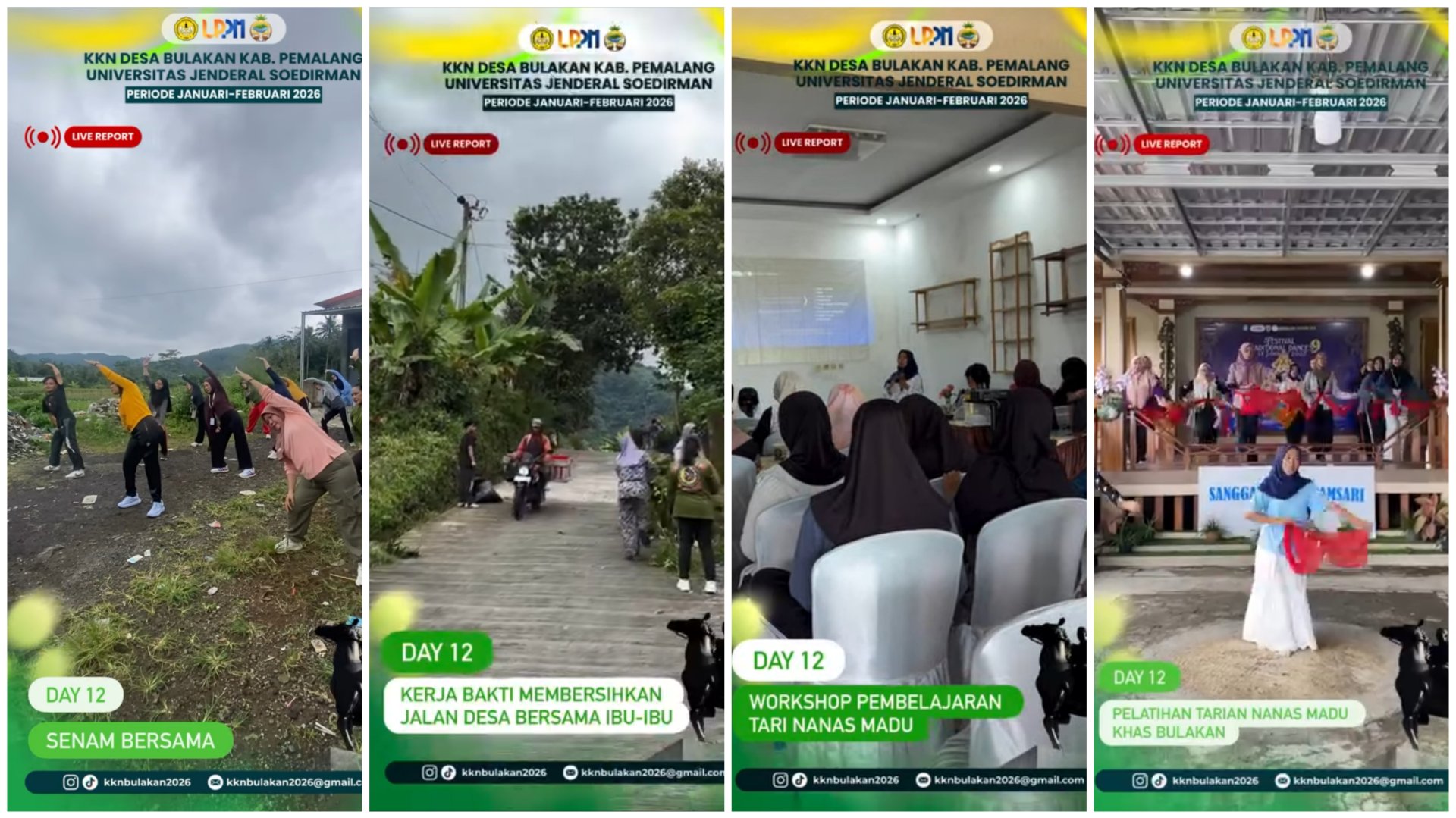 KKN UNSOED Dorong Gaya Hidup Sehat dan Pelestarian Budaya Lokal di Desa Bulakan