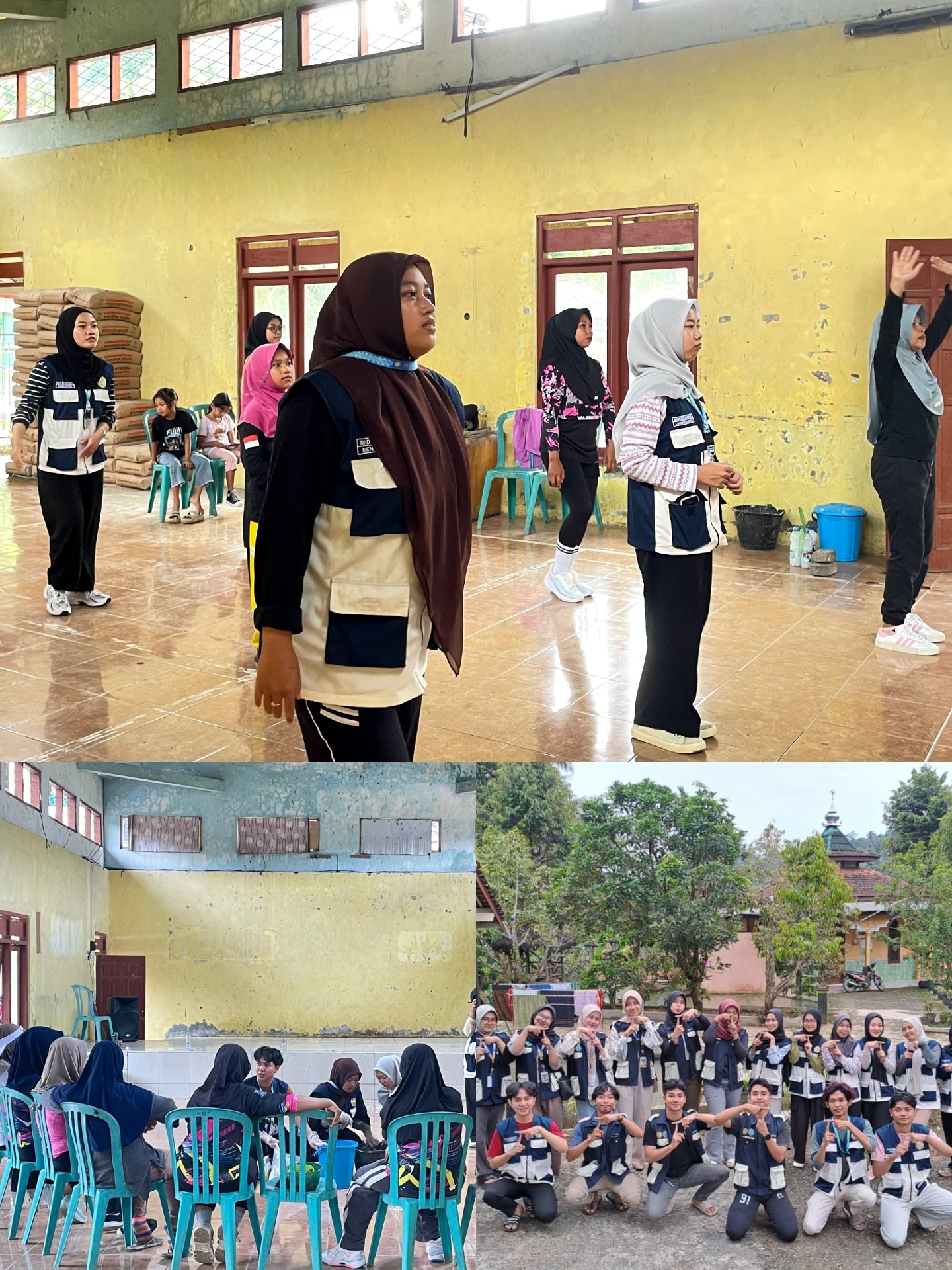 Senam Ceria dan Pembuatan Pupuk Organik bersama Ibu-Ibu PKK