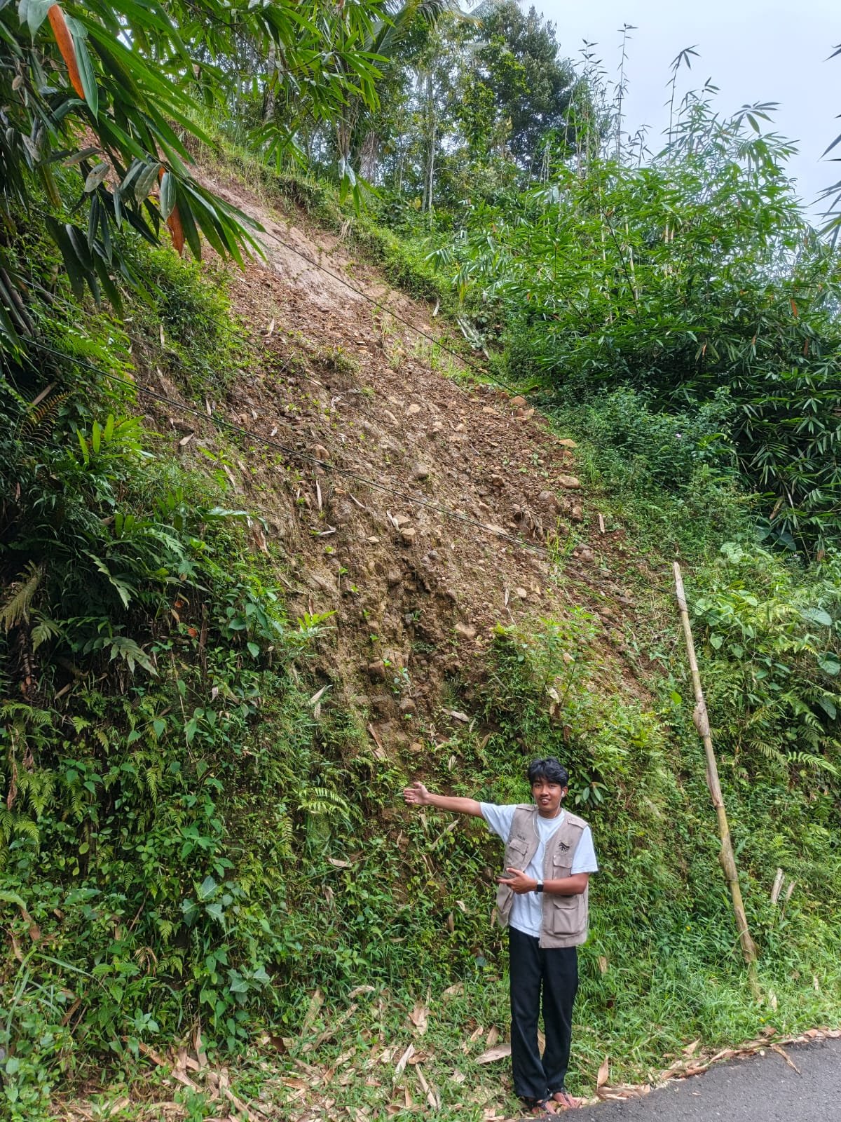 Survei titik resiko rawan longsor