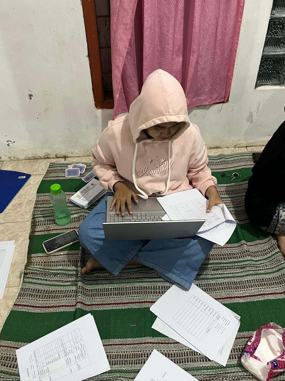 Menginput data kapasitas desa melung