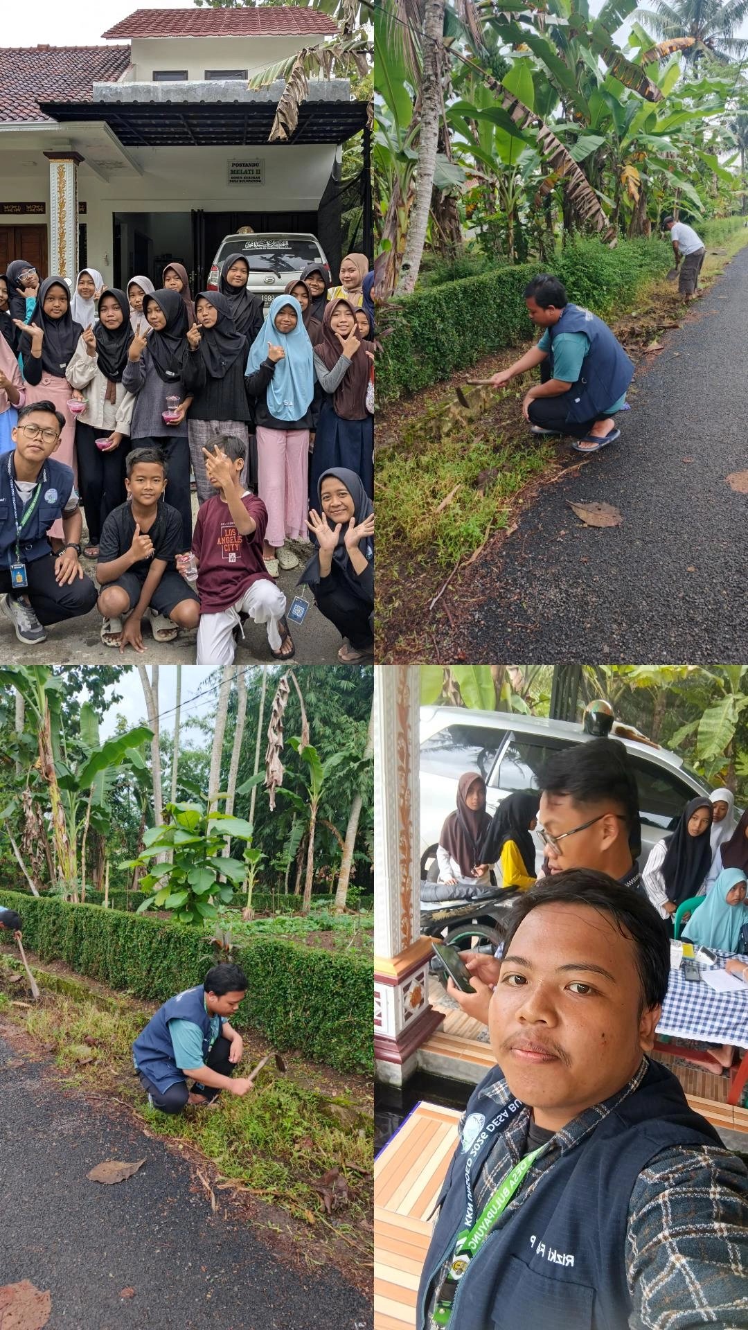 Hari ke-12_Kerja Bakti di dusun 4 dan mengikuti Posyandu remaja