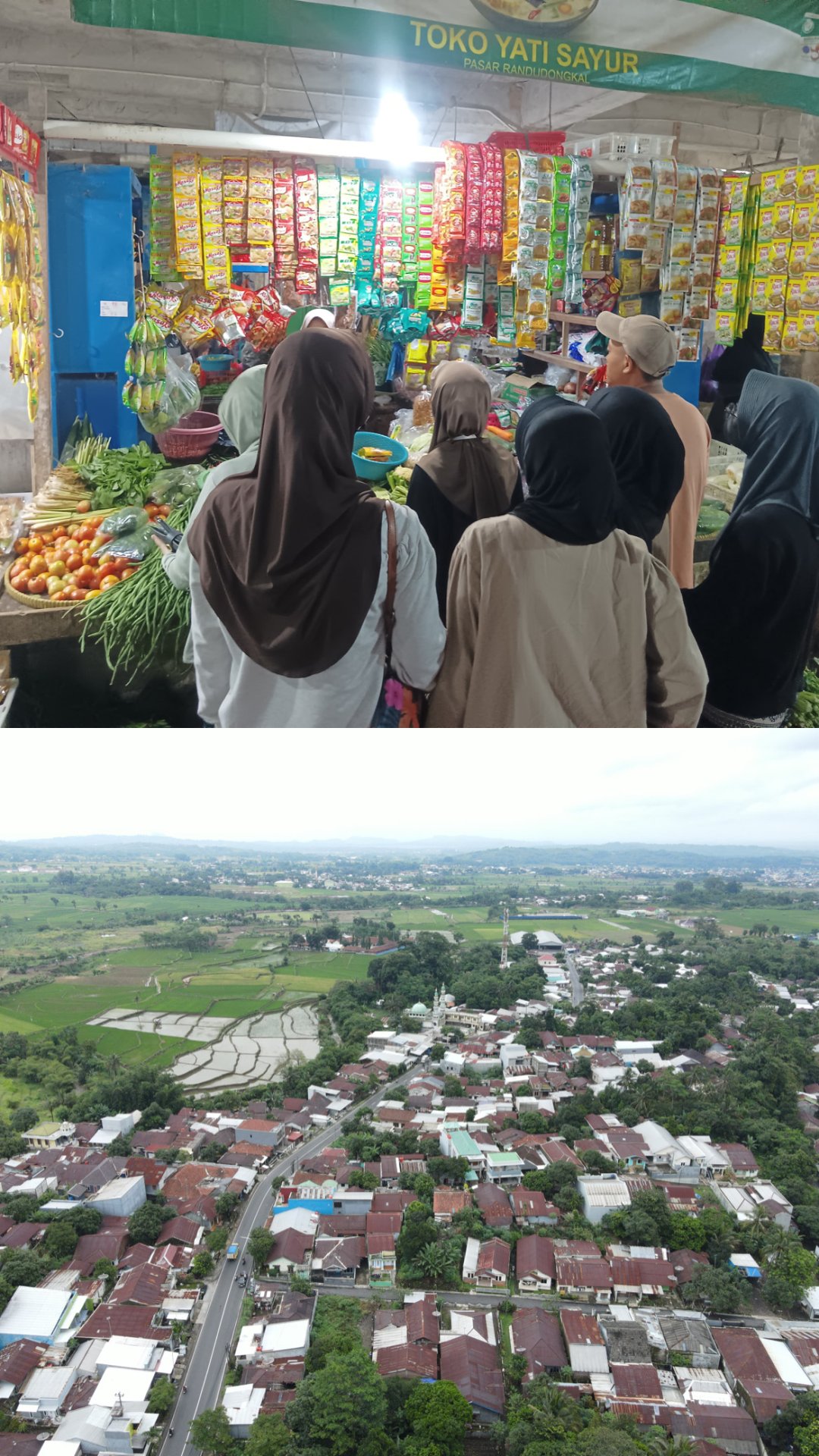 Belanja ke Pasar dan Memfoto Desa