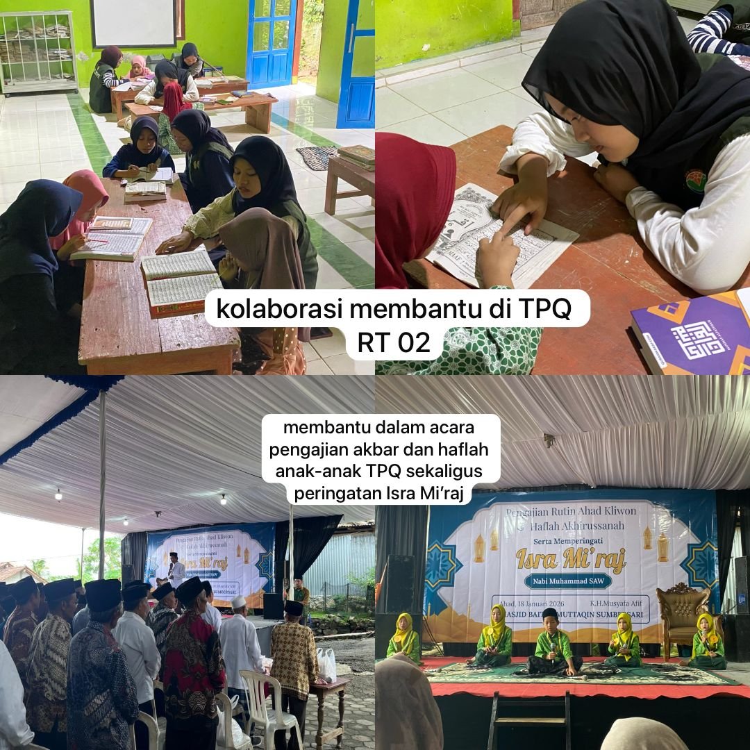 KKN Sumbersari, Kec.Wadaslintang, Kab.Wonosobo - 18 Januari 2026