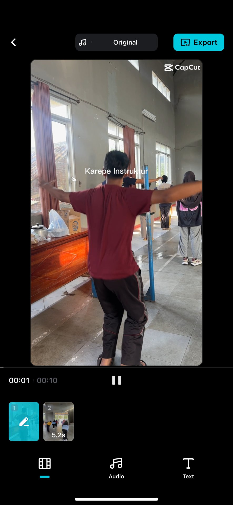 tidak ada kegiatan bersama warga,hanya mengedit vidio untuk sosial media KKN