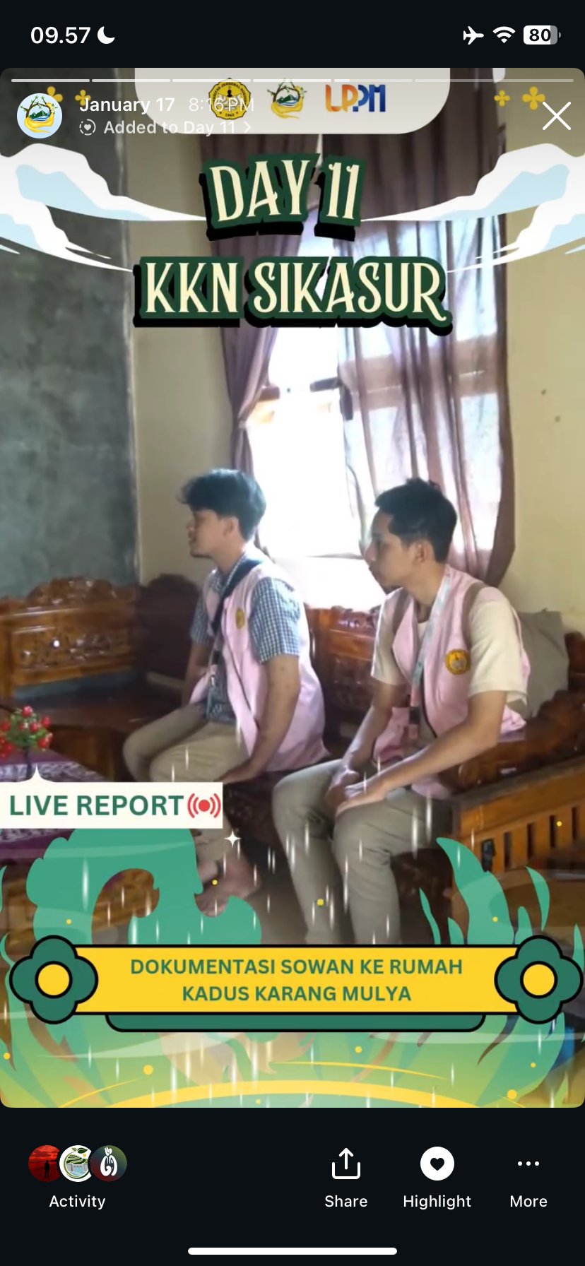 DAY 11 KKN DESA SIKASUR SOWAN KE KEPALA DUSUN