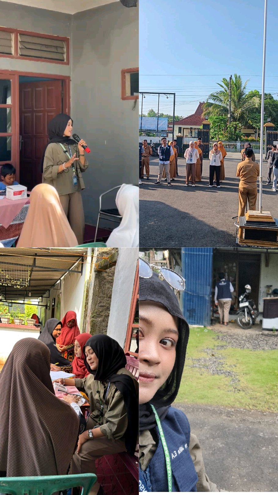 Apel pagi,posyandu balita dan lansia dusun 6,penyebaran undangan pendampingan sertifikasi halal