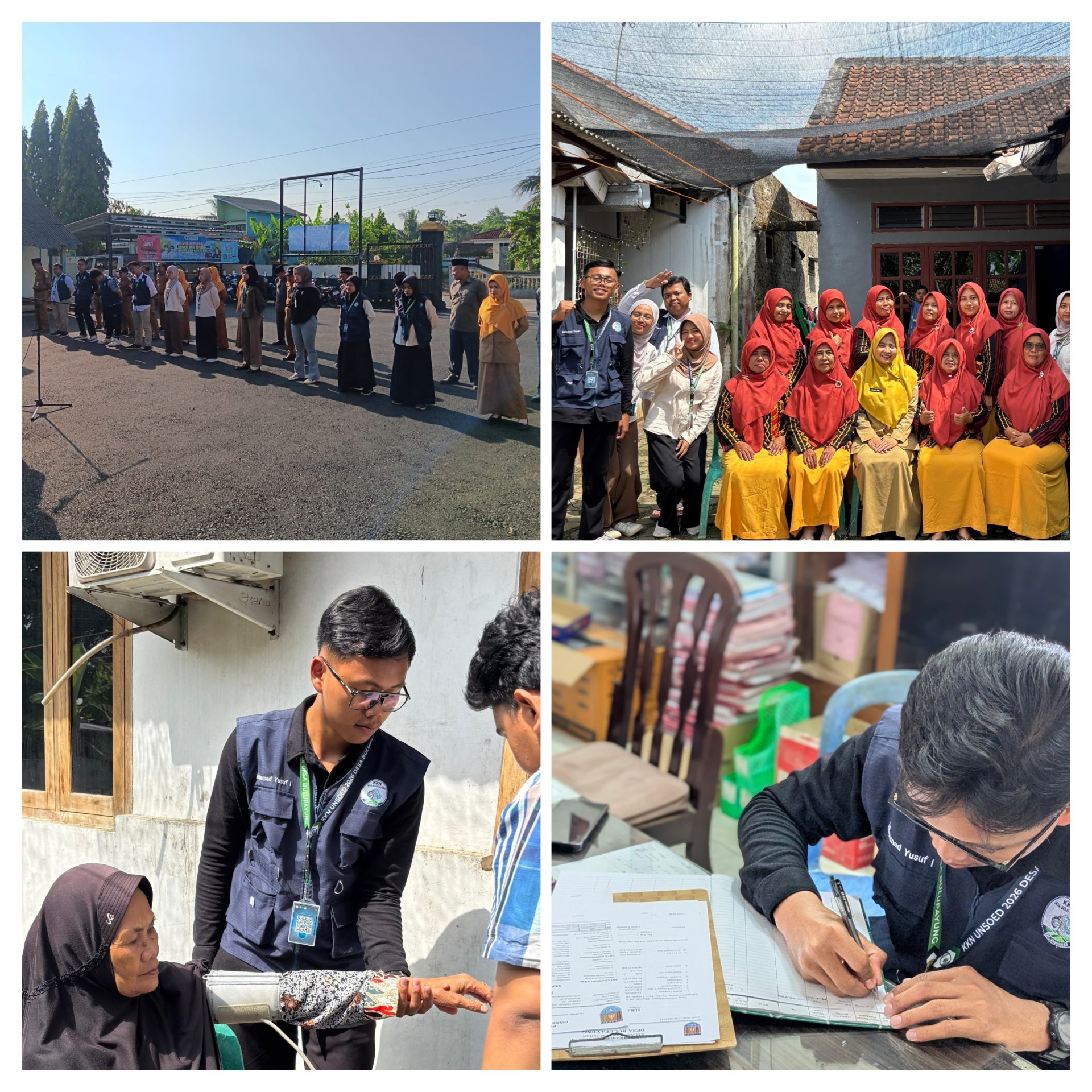 Hari ke-13 Apel pagi di balai desa, pendampingan posyandu, piket pelayanan publik di balai desa