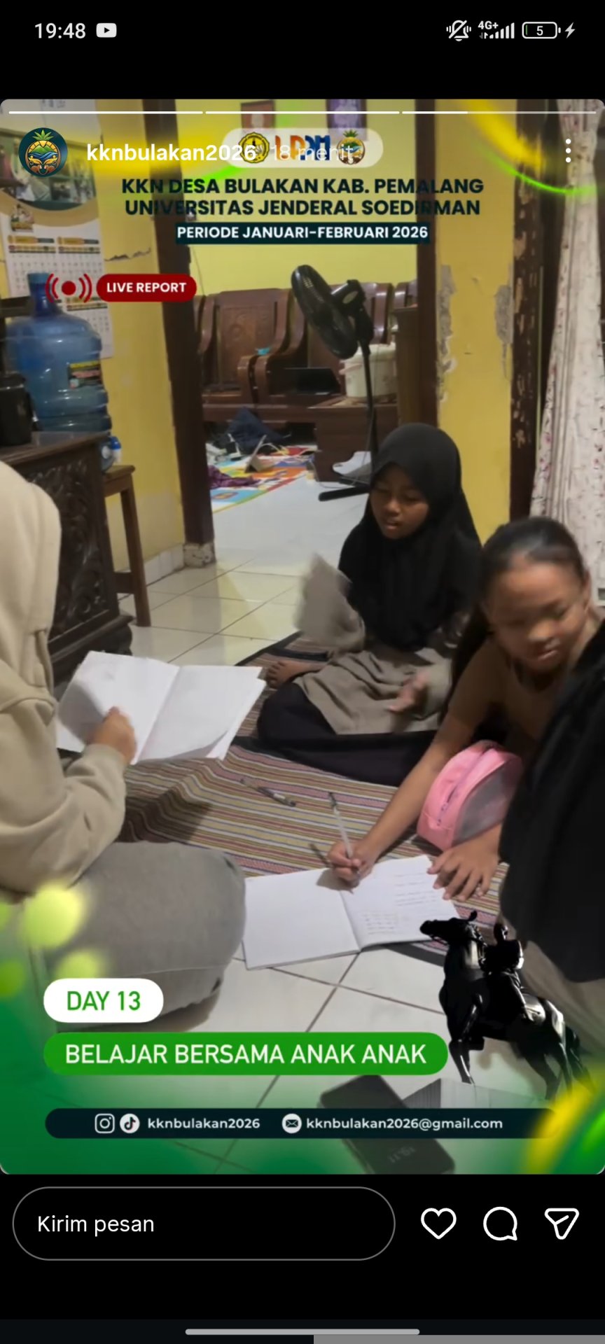 KKN DAY 13 (Pendampingan belajar anak2)