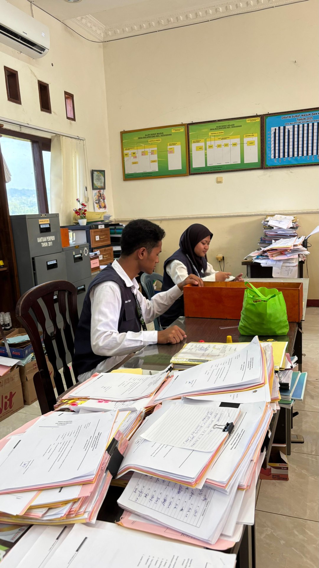 Hari Ketiga belas - Apel pagi dan Piket Balai desa