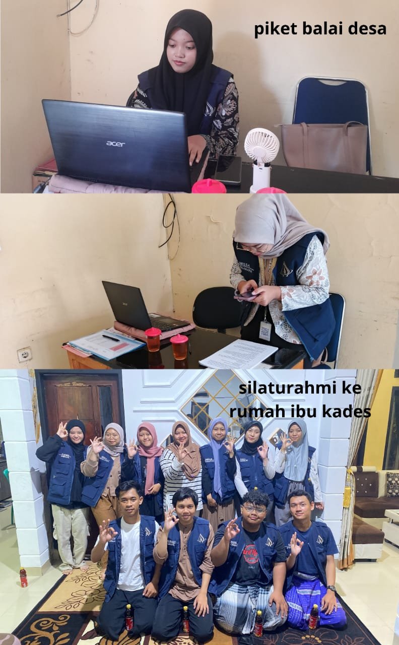 Piket balai desa dan kunjungan ke Ibu Kades