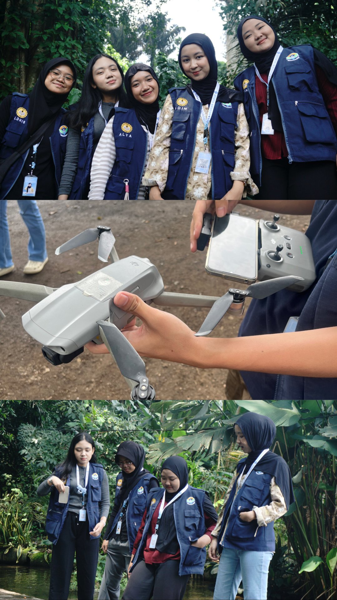 Mengambil Video Konten di Wisata Telaga Biru