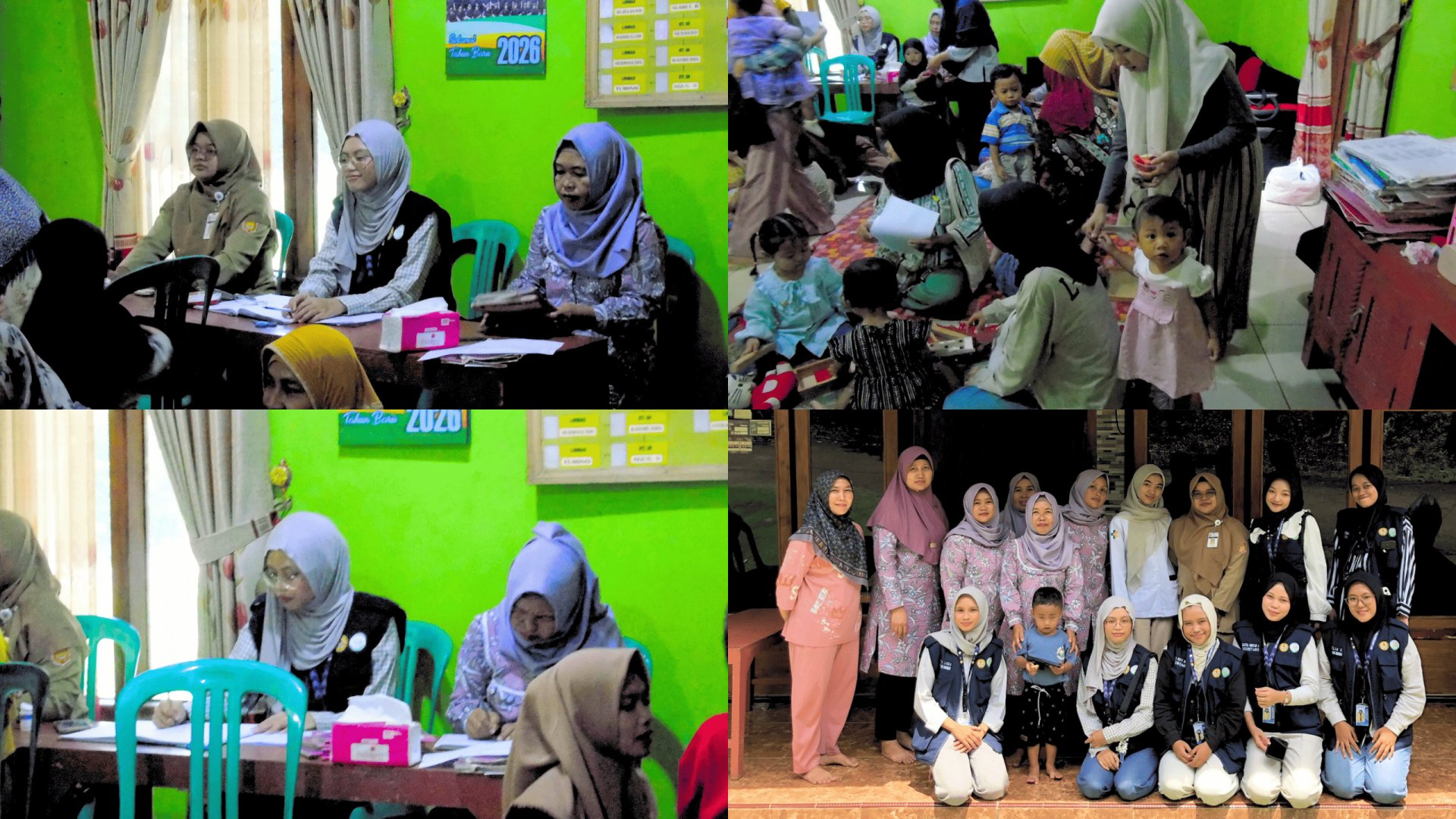 Kegiatan Hari Ketigabelas KKN di Desa Karanganyar, Wadaslintang: Pendampingan Posyandu Dusun Karanganyar