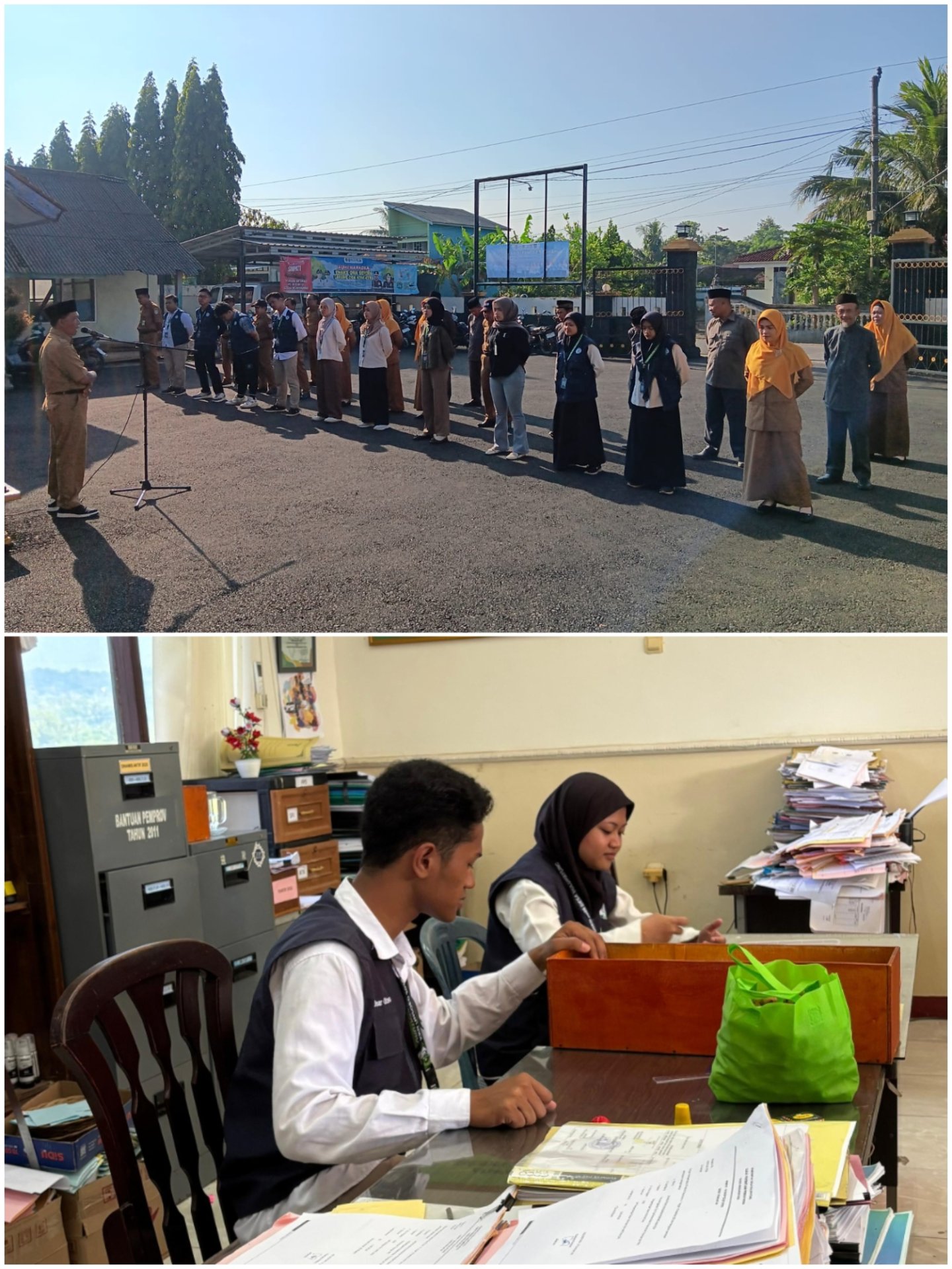 Kkn hari ke-13_apel pagi, piket balaidesa, undangan