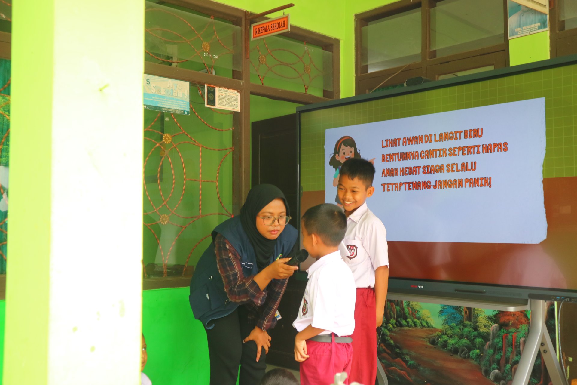 Sosialisasi Siswa Tanggap Bencana di SD 1 Mengangkang