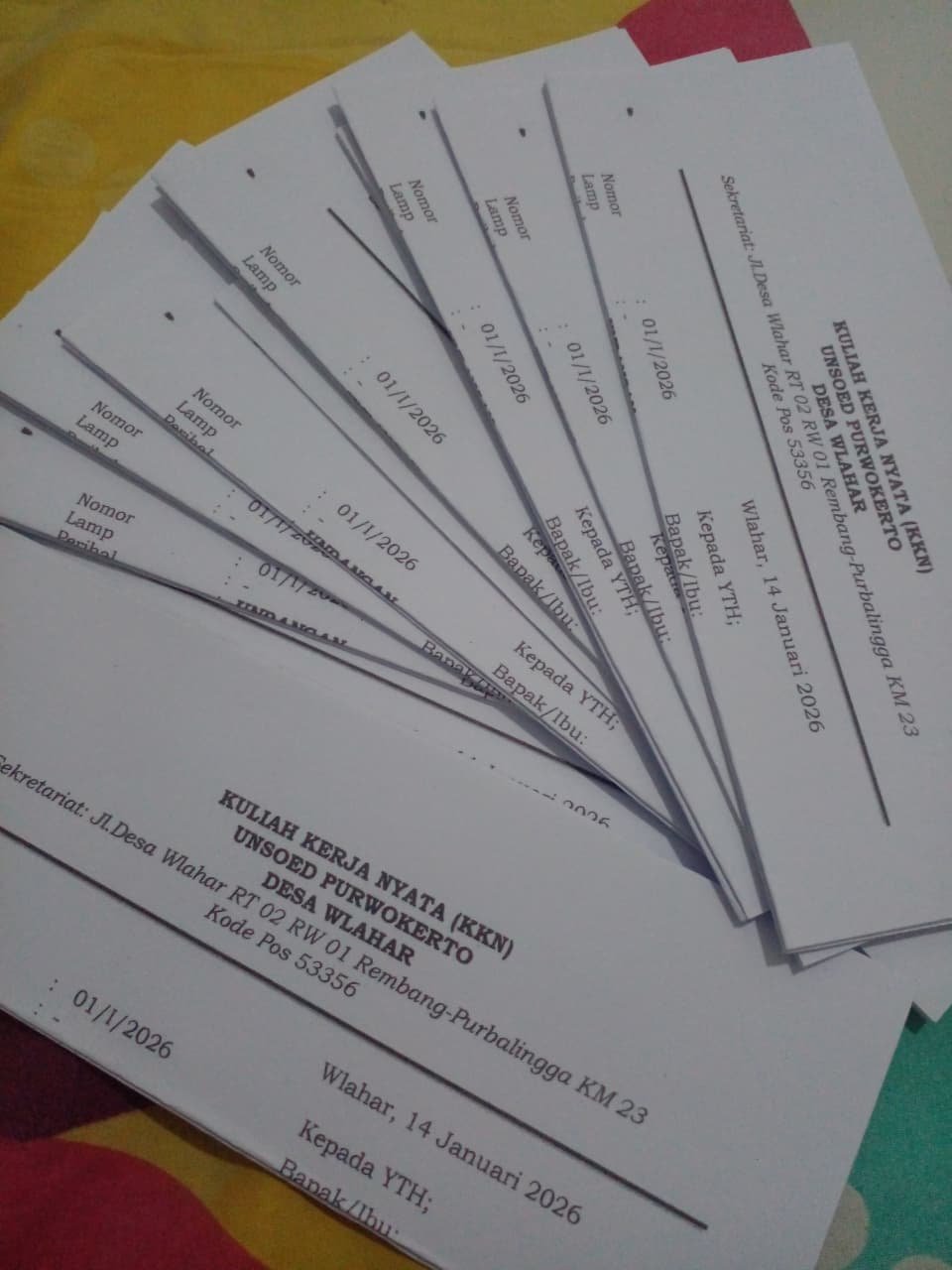 Penyusunan Surat Undangan Kegiatan Sosialisasi