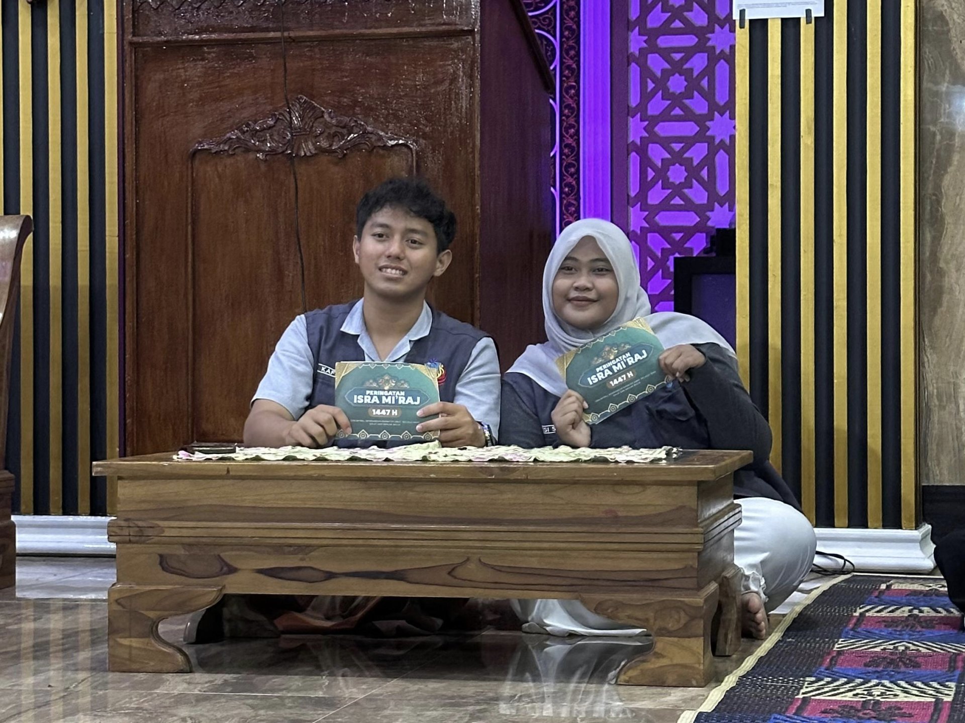 PARTISIPASI PENGAJIAN PERINGATAN ISRA MI'RAJ NABI MUHAMMAD SAW DUSUN 3 DAN 4 DESA KARANGBAWANG