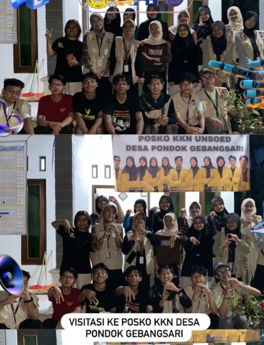 Kunjungan ke Posko KKN Desa Pondok Gebangsari
