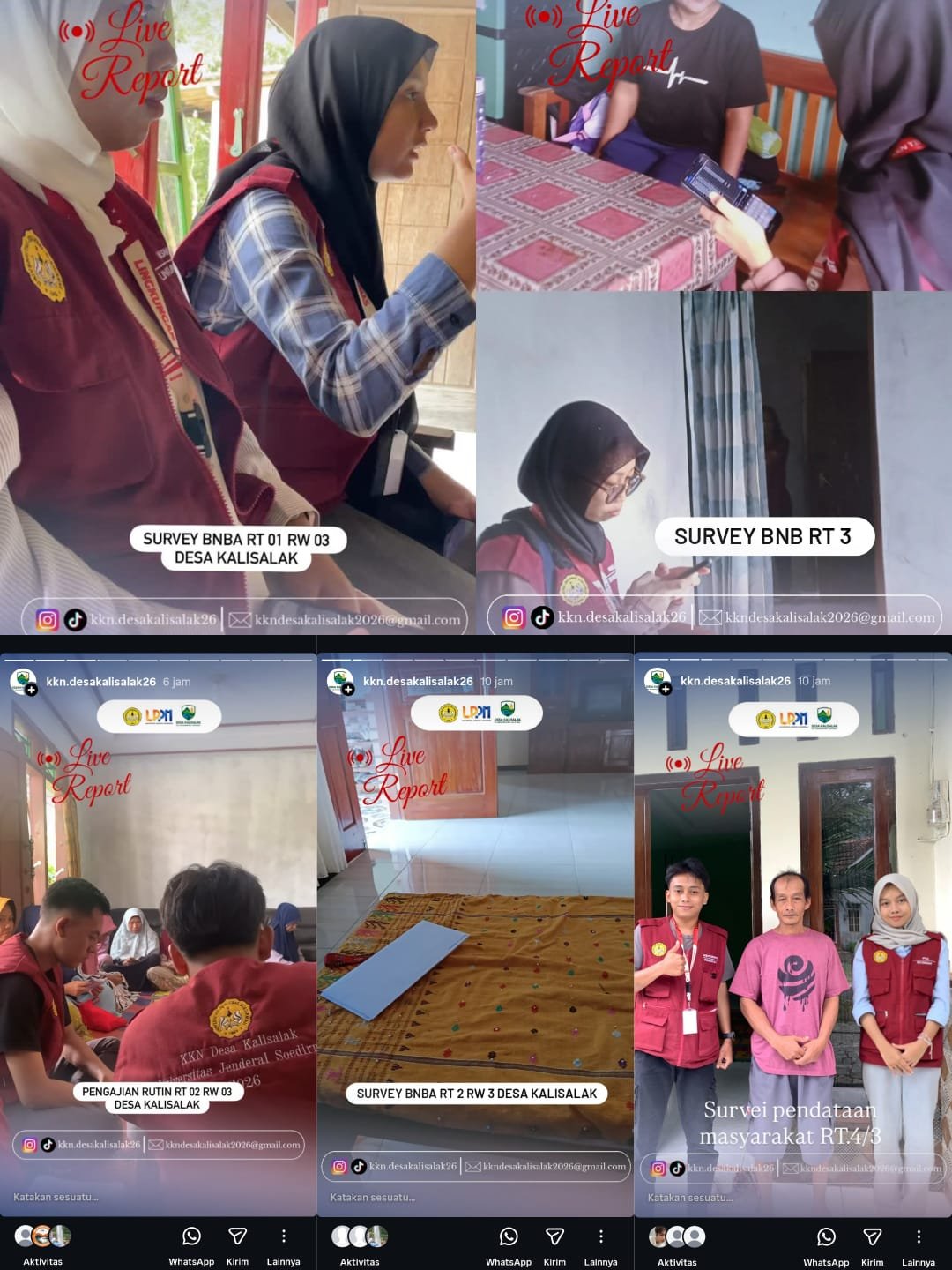 Survei Pendataan Kartu Keluarga sebagai Basis Rekap Data Kebencanaan Desa Kalisalak