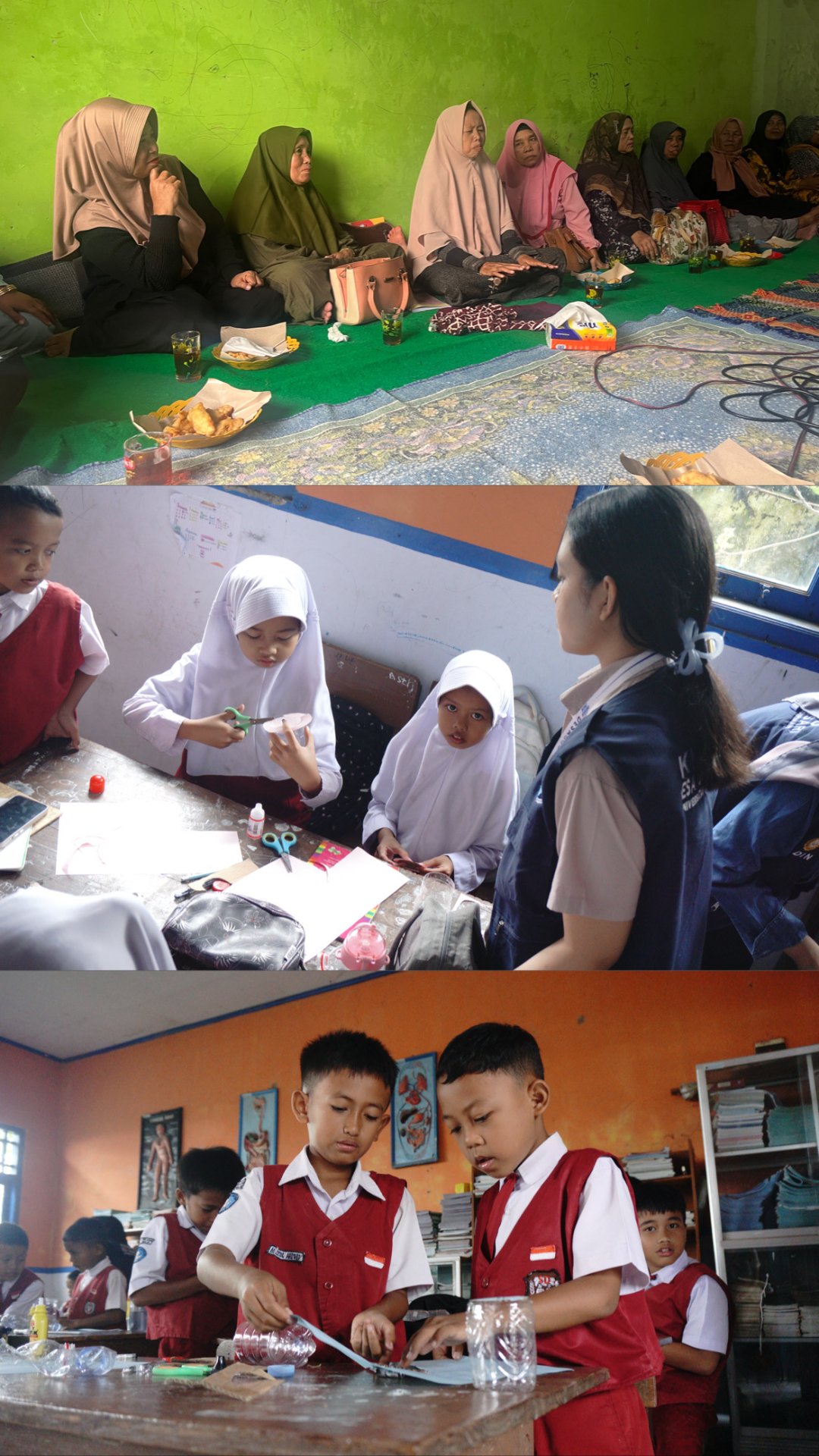 Mengunjungi KWT dan Membuat Kreasi Celengan di SD Sikasur