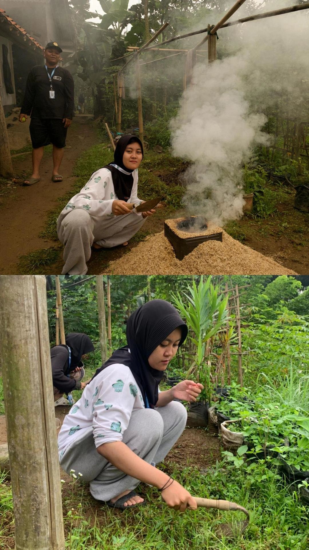 minggu 18 Januari 2025, kerja bakti rt. 03/03 dan pembuatan sekam