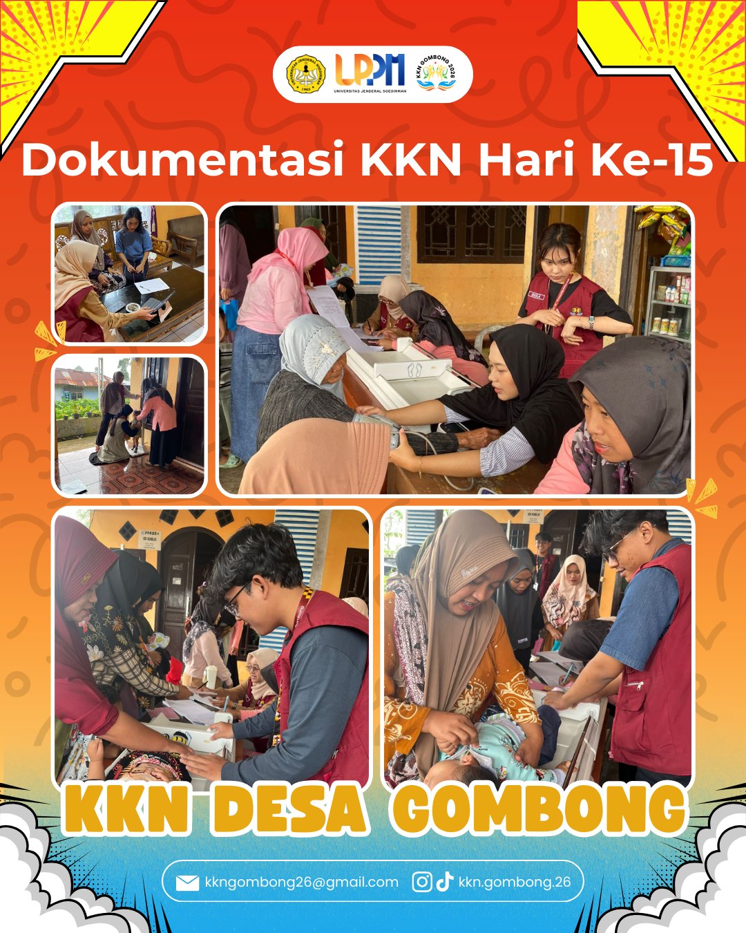 KKN Hari Ke 15: Pendampingan Posyandu di Posyandu Seruni 4 Dusun Bedahan Desa Gombong