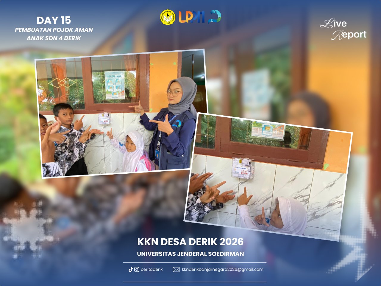 Day 15 – Pembuatan Pojok Aman Anak SDN 4 Derik