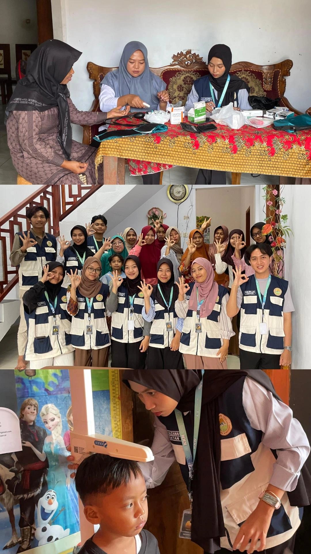 Posyandu Balita dan Lansia serta Penanaman Bibit Cabai di Desa Tirip.