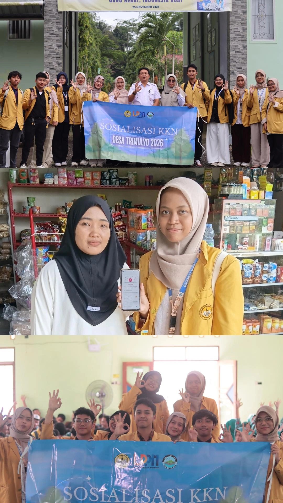 Sosialisasi motivasi belajar dan pendampingan UMKM