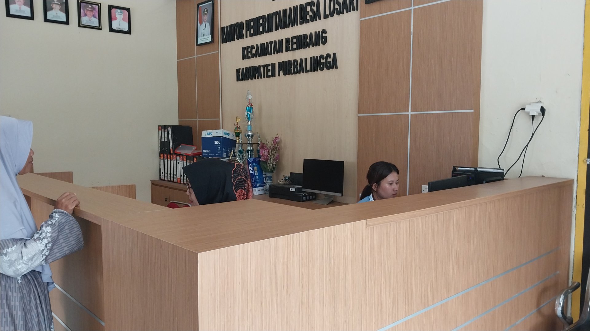 Piket Pelayanan Desa di Balai Desa Losari