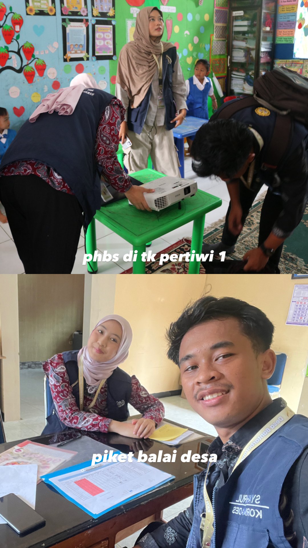 Kampanye PHBS (Pola Hidup Bersih dan Sehat) di TK Pertiwi 1 dan Piket Balai Desa