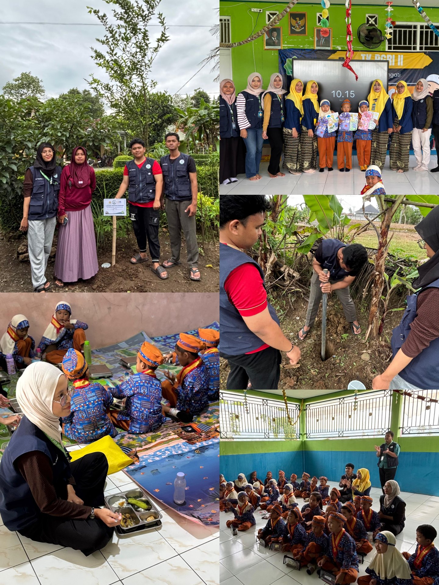 Apel, Belajar Bersama Siswa Siswi TK PGRI II, dan Pemasangan Lubang Resapan Biopori