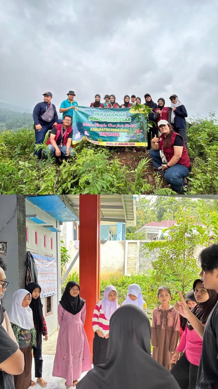 kegiatan kkn: penanaman pohon dan pendampingan belajar