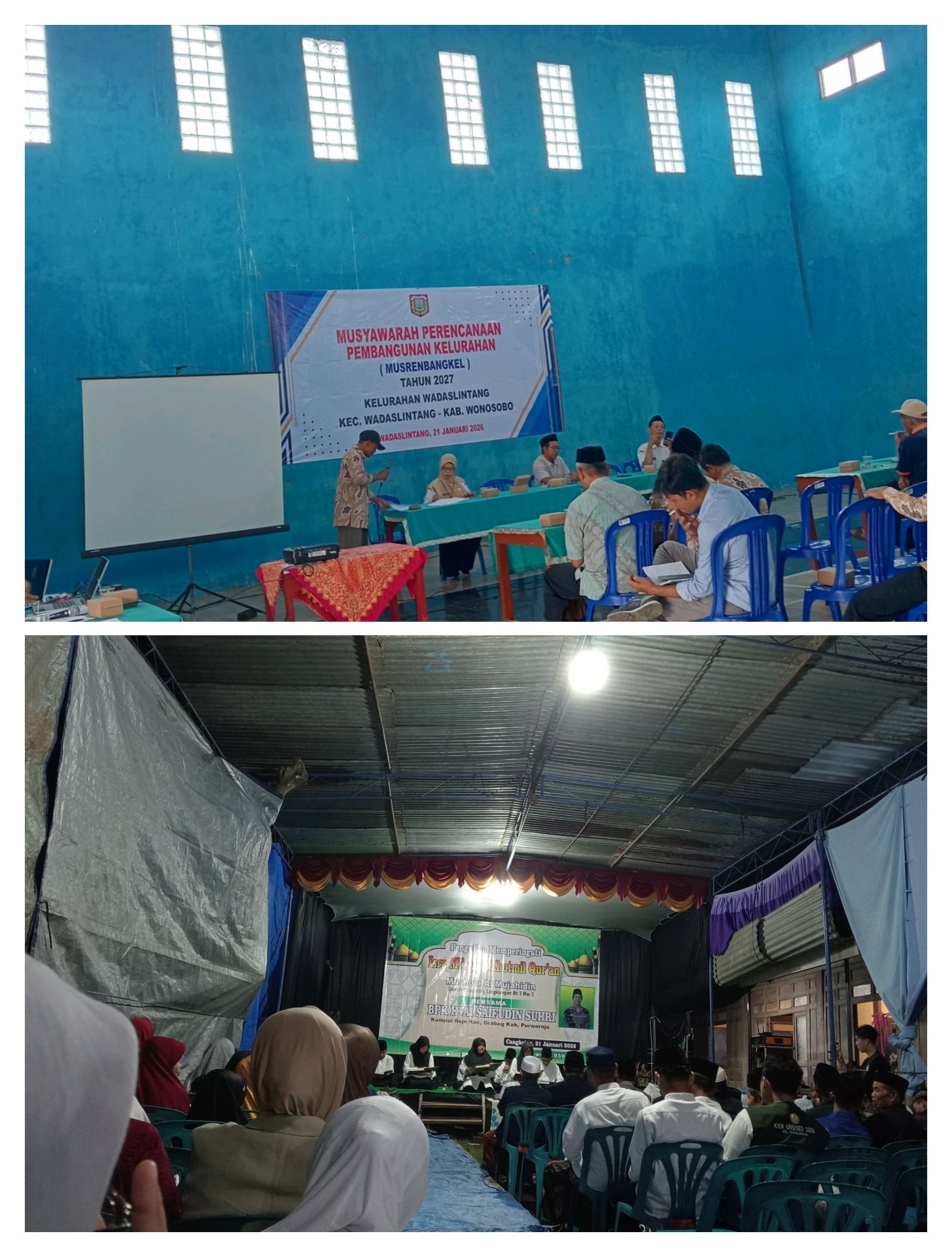 Panitia musrenbangkel & isra mi'raj & khotmil Qur'an