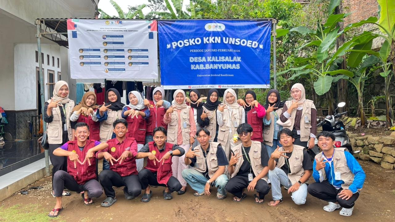 Kunjungan antar kelompok KKN ke desa Kalisalak