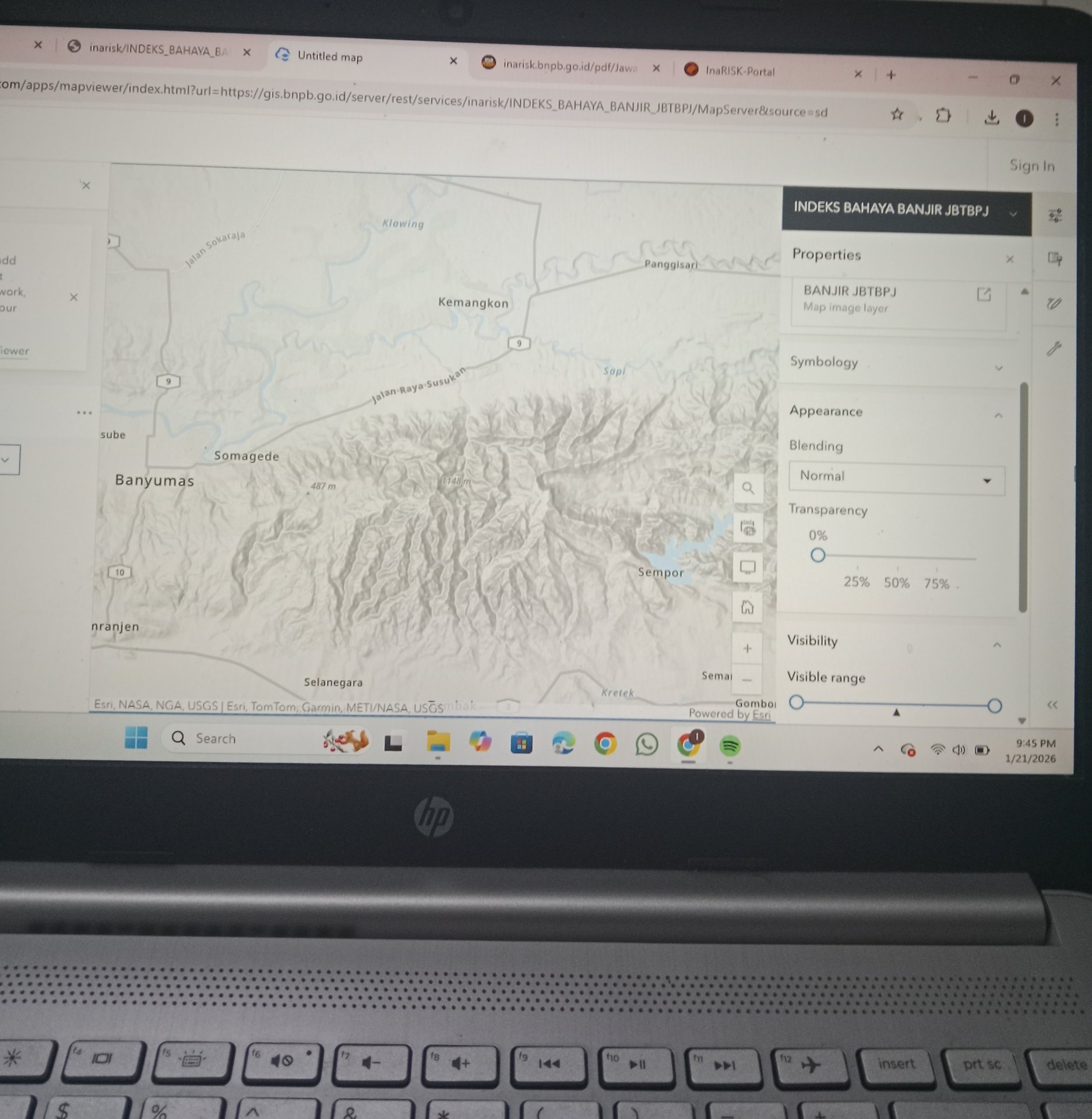 Membuat Peta dari Data Inarisk