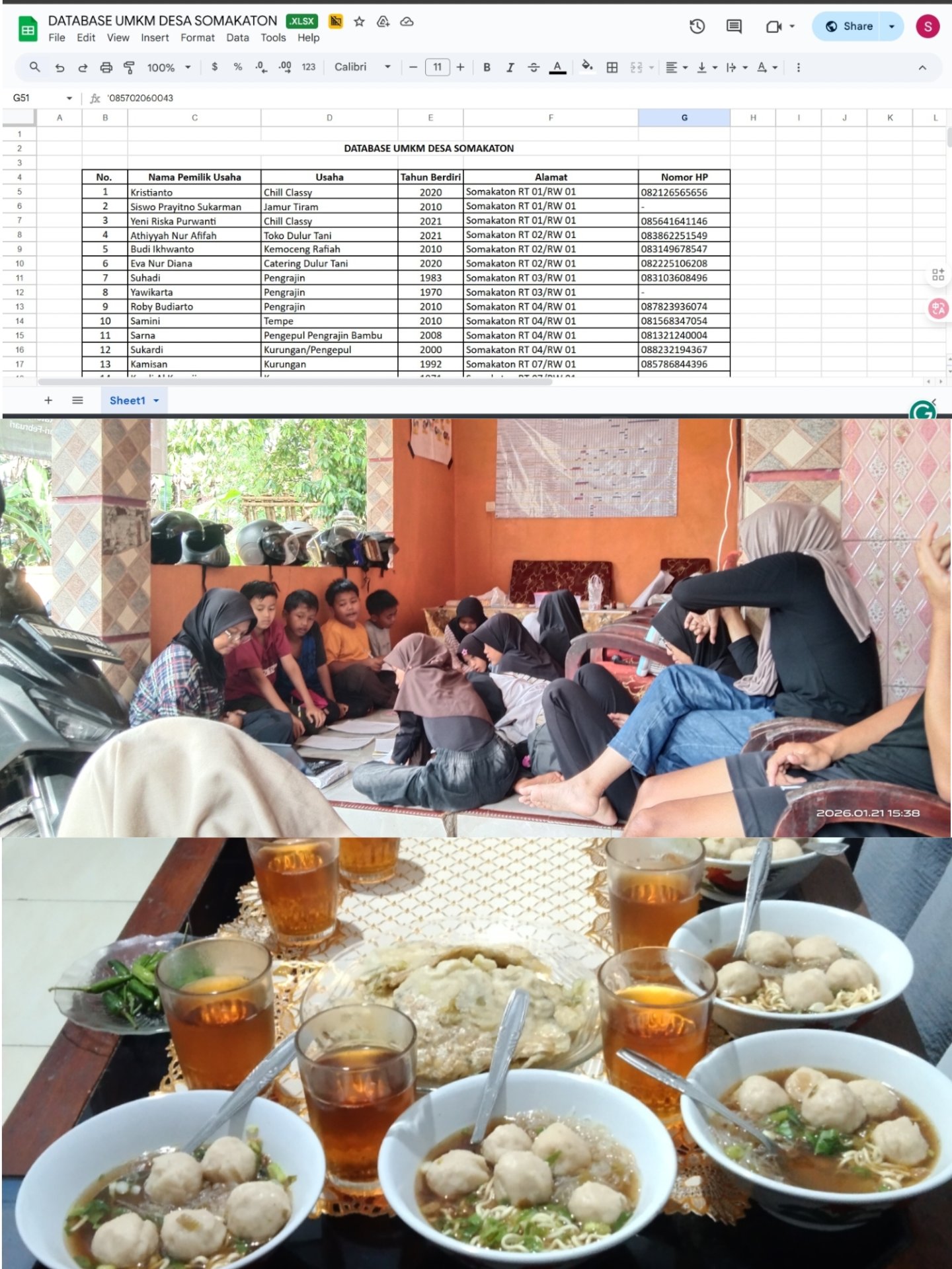 Rekap Kegiatan KKN hari 15