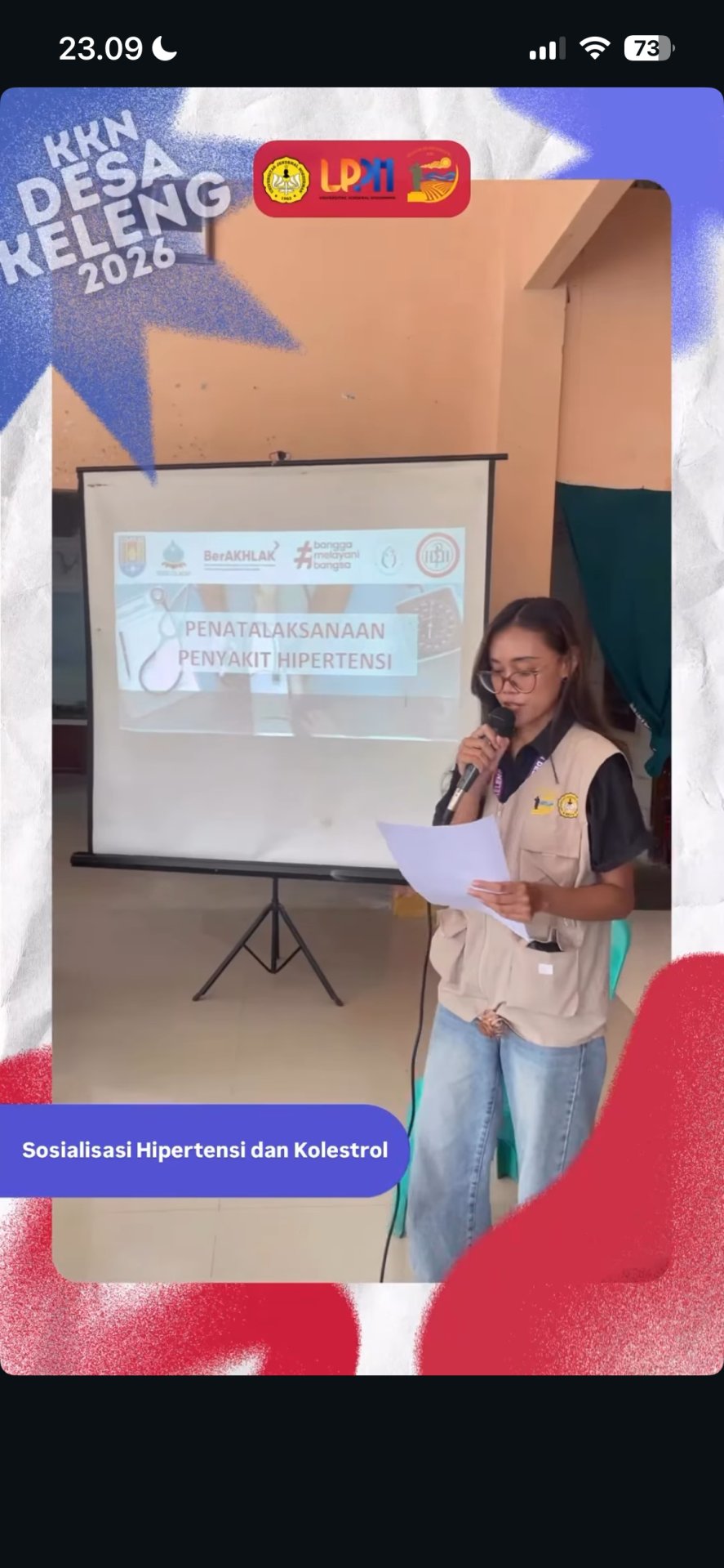 Sosialisasi Hipertensi dan Kolesterol
