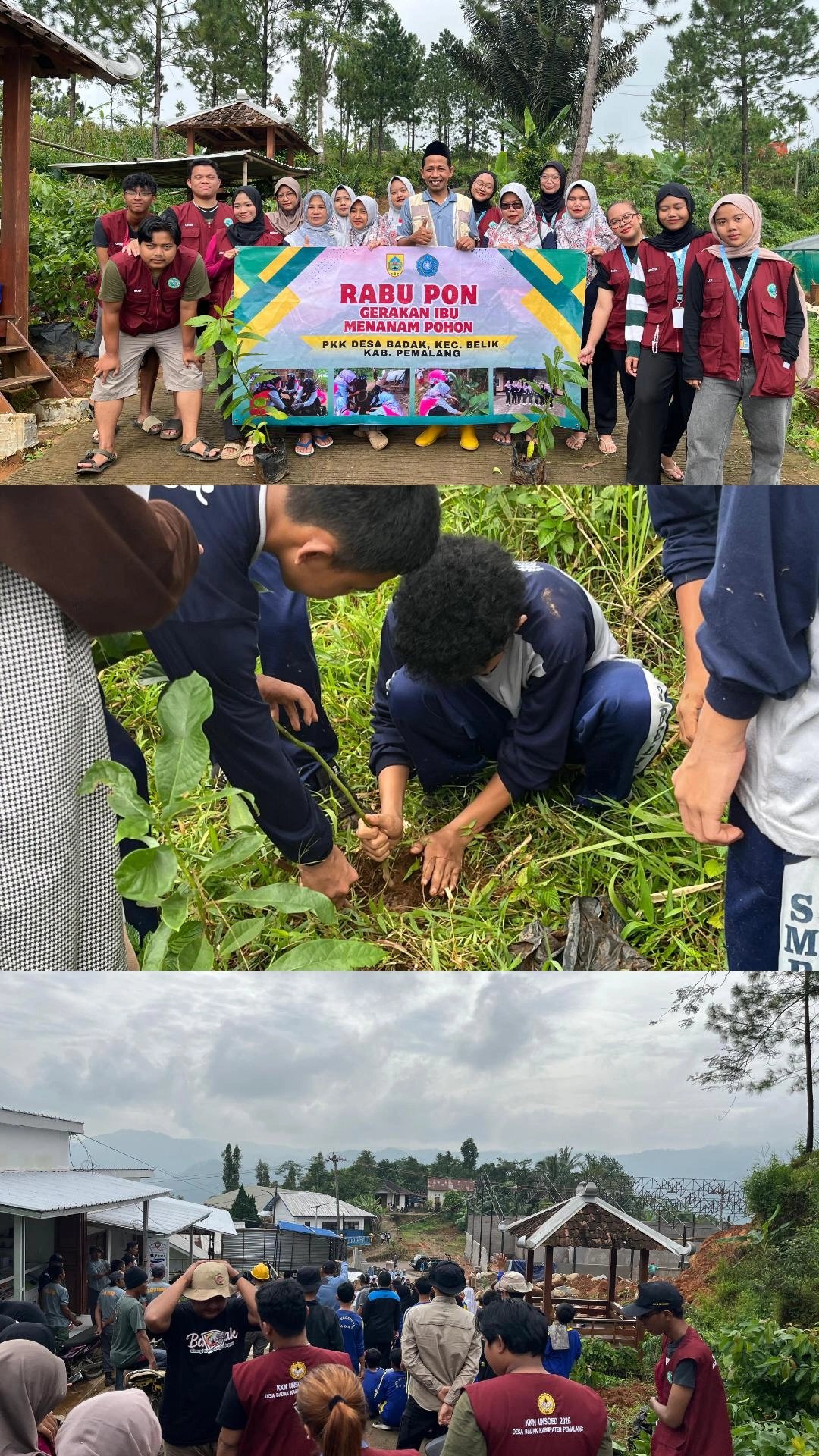 Penanaman Bersama di Desa Badak sebagai Upaya Pelestarian Lingkungan
