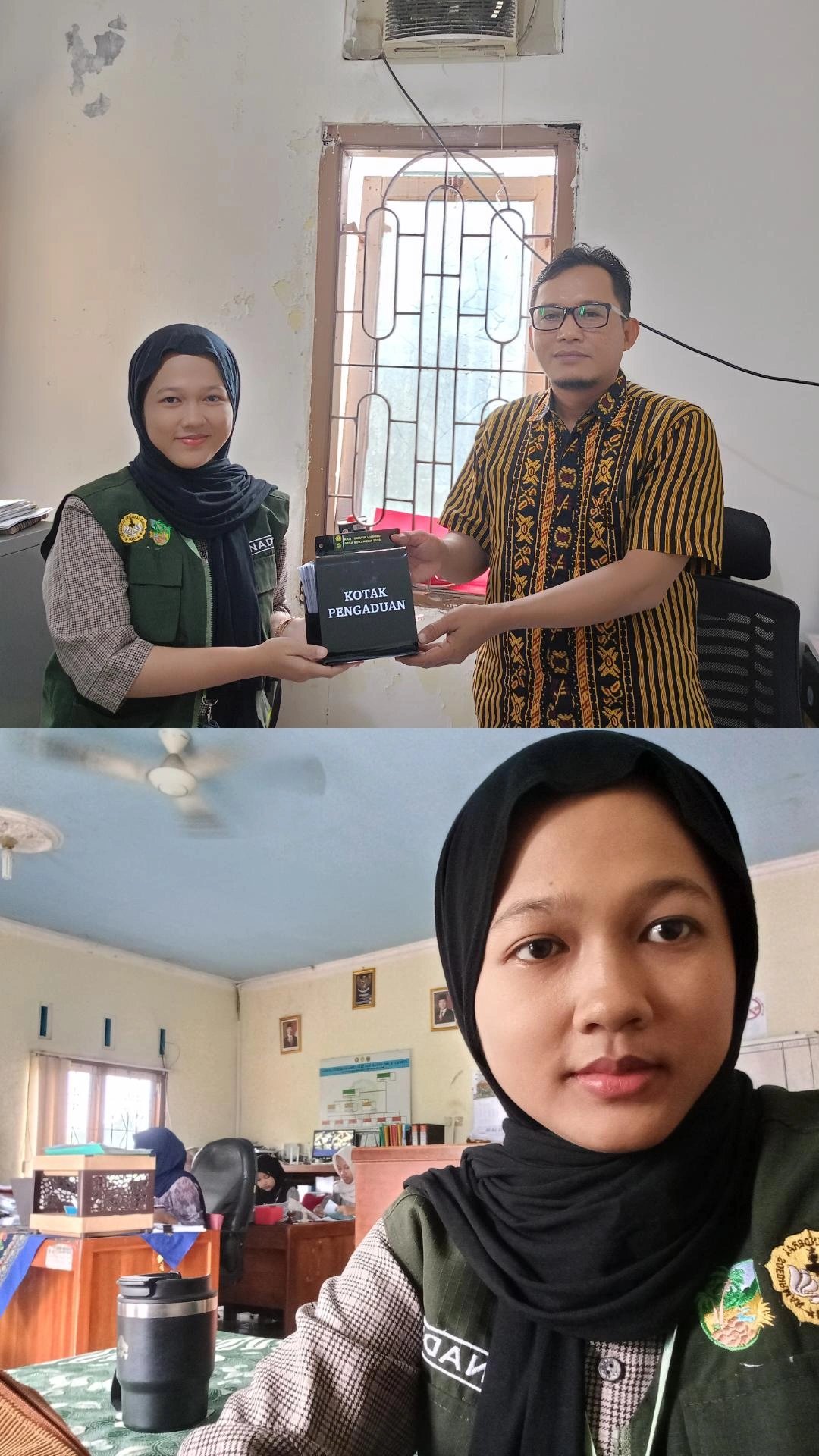 Piket Pelayanan Desa dan Penyerahan Kotak Kritik dan Saran