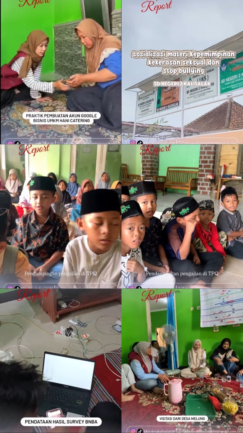 KKN DI DESA KALISALAK HARI KE 15