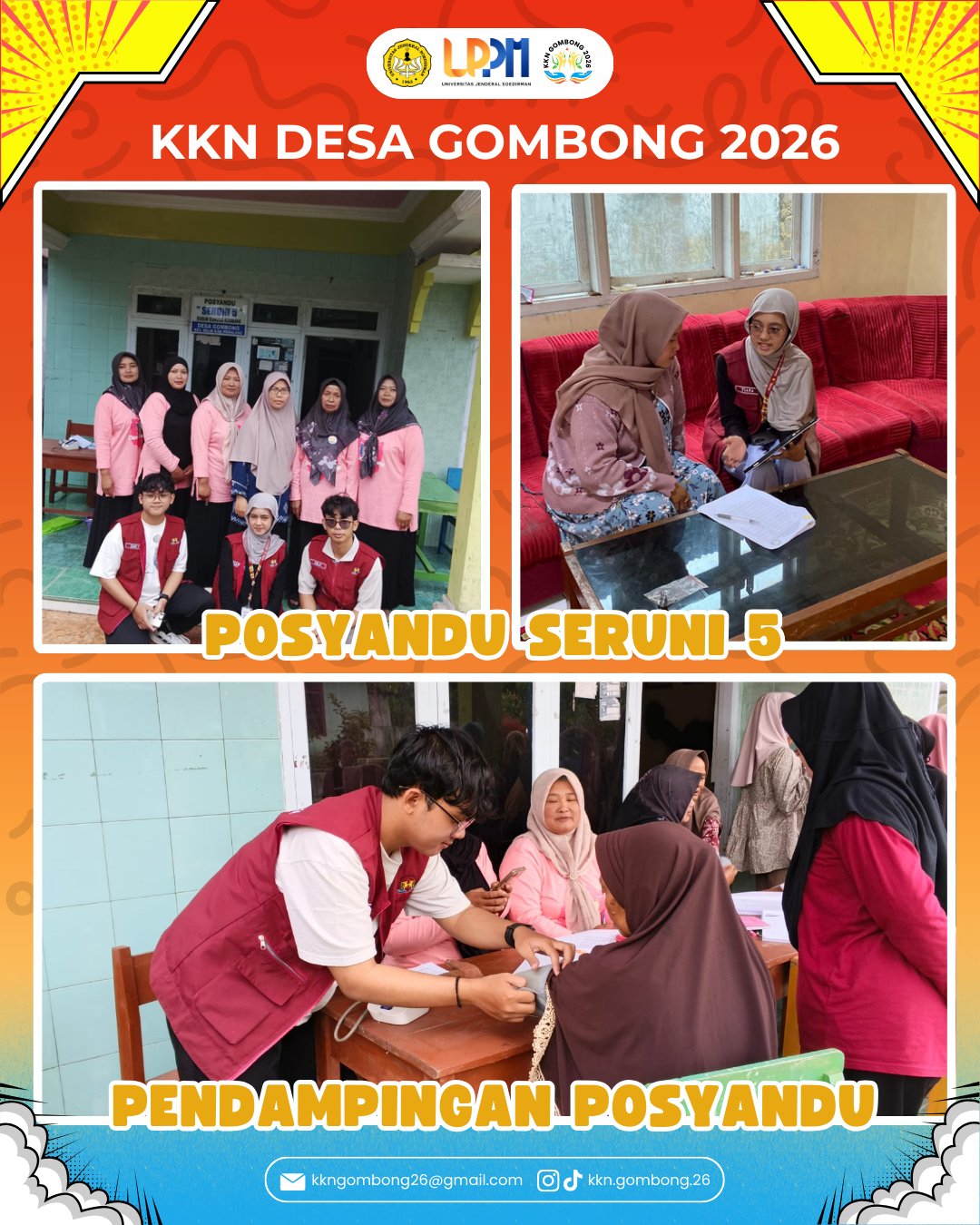 KKN Hari Ke 16: Pendampingan Posyandu Seruni 5 di Dusun GunungKembang di Desa Gombong