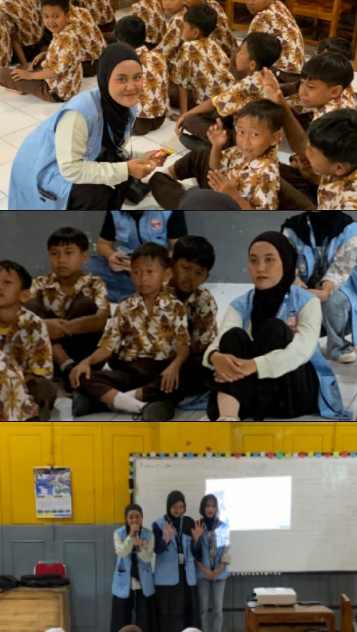 kegiatan kesehatan mengajar tentang kenakalan remaja di sd 1 windujaya dan menyebar surat undangan pemdes