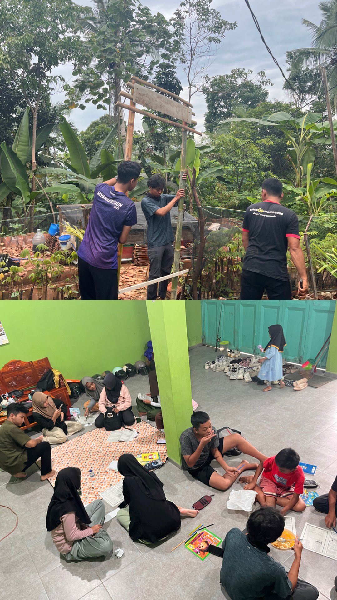 Pembuatan Taman Mini dan Bimbingan Belajar