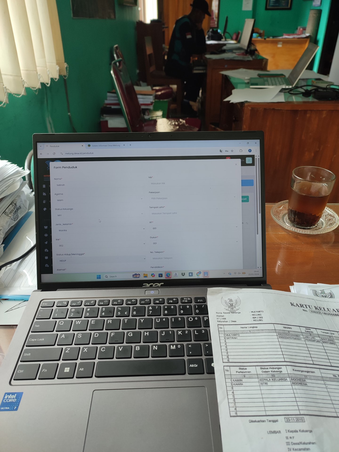 Piket pelayanan balai desa