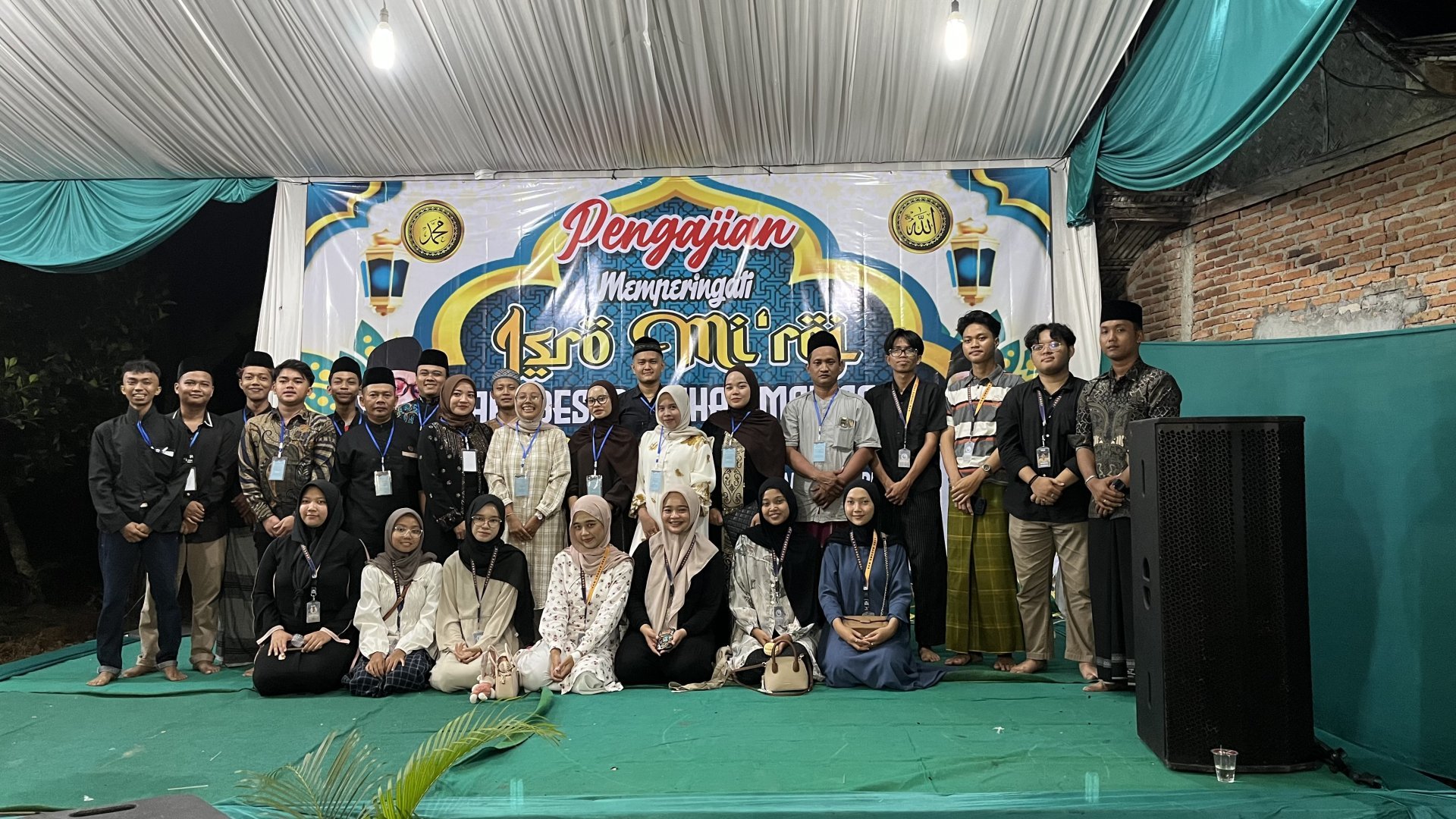 Mengikuti Acara Peringatan Isra Mi'roj Dusun Sawahbera