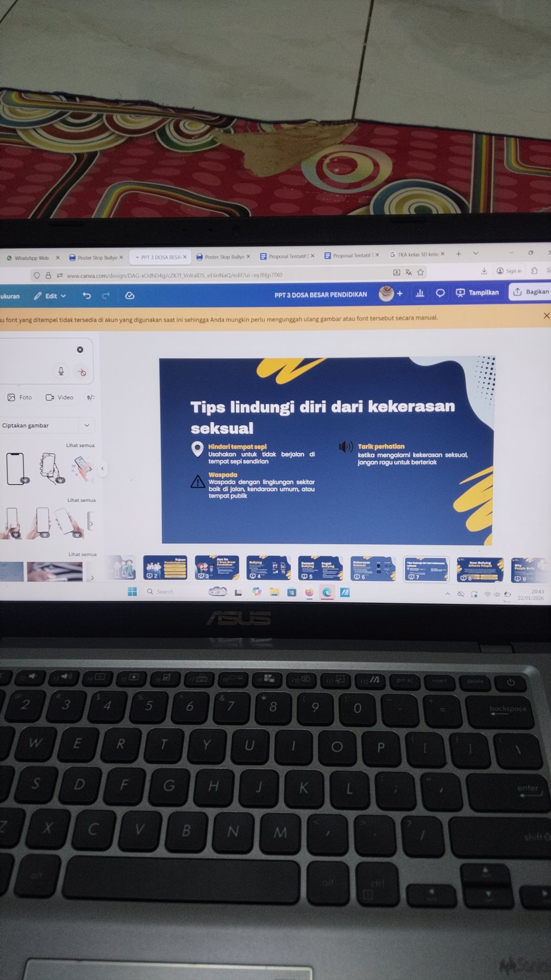 persiapan sosialisasi 3 dosa besar pendidikan